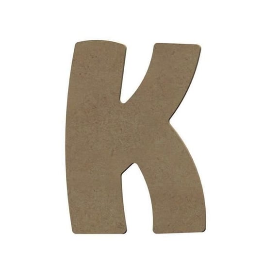 Wielka litera K z drewna MDF do dekoracji - 8 cm Inna marka