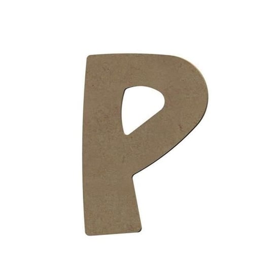 Wielka litera P z drewna MDF do dekoracji - 8 cm Inna marka