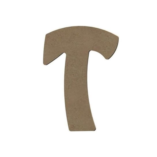 Wielka litera T z drewna MDF do dekoracji - 8 cm Inna marka