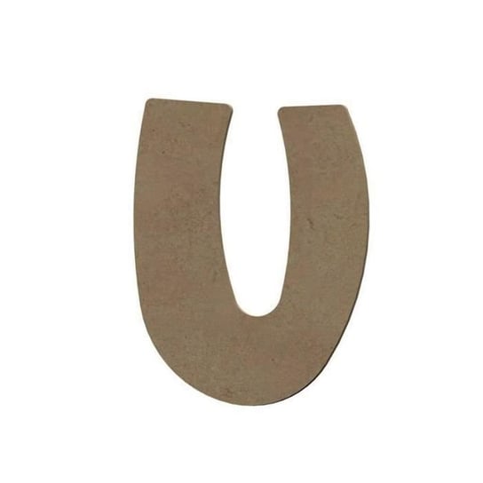 Wielka litera U z drewna MDF do dekoracji - 8 cm Inna marka