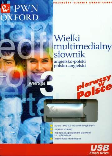 Wielki Multimedialny Słownik Angielsko-Polski Polsko-Angielski Pendrive Opracowanie zbiorowe