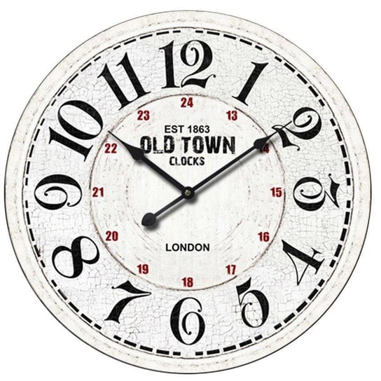 Wielki zegar ścienny LONDON, beżowy, 60 cm Segnale