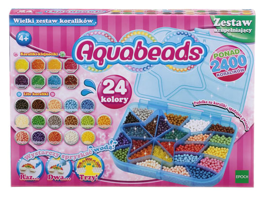 Wielki zestaw koralików Aquabeads, zestaw zawiera akcesoria, koraliki do zabaw kreatywnych, 3178 Aquabeads
