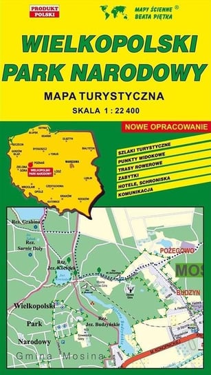 Wielkopolski PN 1:22 400 mapa turystyczna PIĘTKA Wydawnictwo Piętka