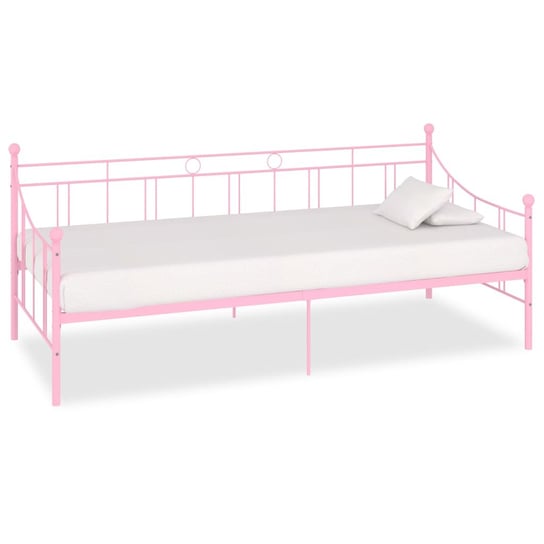 Wielofunkcyjne metalowe łóżko dzienne - różowe, 20 / AAALOE Inna marka