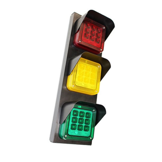 Wielonapięciowe światło sygnalizacyjne LED zielone/żółte/czerwone ABEXO