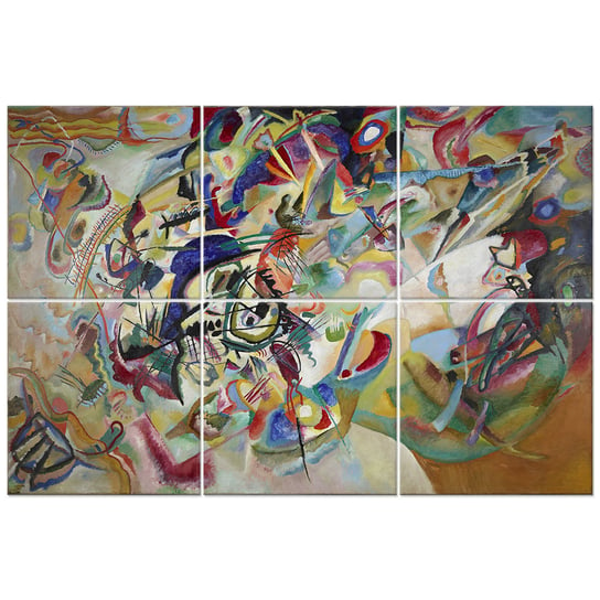 Wielopanelowa grafika ścienna Composition VII - Wassily Kandinsky Legendarte