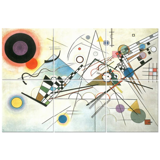 Wielopanelowa grafika ścienna Composition VIII - Wassily Kandinsky Legendarte