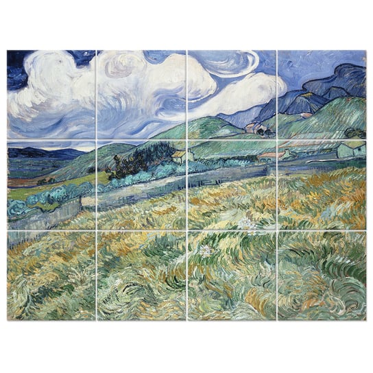Wielopanelowa grafika ścienna Landscape From Saint-Rémy - Vincent Van Gogh Legendarte