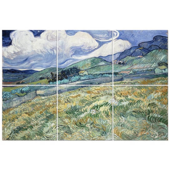 Wielopanelowa grafika ścienna Landscape From Saint-Rémy - Vincent Van Gogh Legendarte