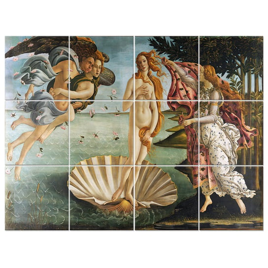 Wielopanelowa grafika ścienna The Birth Of Venus - Sandro Botticelli Legendarte