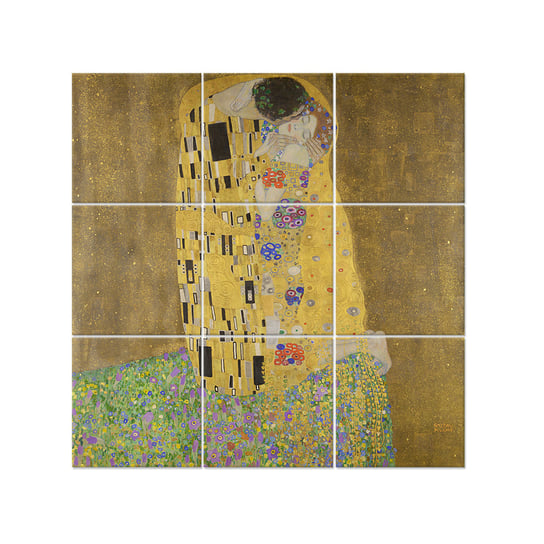Wielopanelowa grafika ścienna The Kiss - Gustav Klimt Legendarte