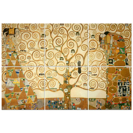 Wielopanelowa grafika ścienna The Tree Of Life - Gustav Klimt Legendarte