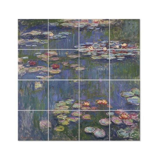 Wielopanelowa grafika ścienna Water Lilies - Claude Monet Legendarte