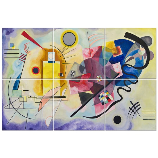 Wielopanelowa grafika ścienna Yellow, Red, Blue - Wassily Kandinsky Legendarte