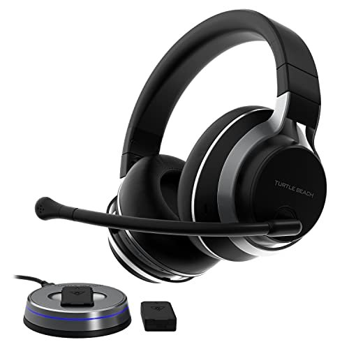Wieloplatformowy bezprzewodowy zestaw słuchawkowy Bluetooth do gier Turtle Beach Stealth Pro z aktywną redukcją szumów na PS5, PS4, PC, Nintendo Switch i urządzenia mobilne Turtle Beach