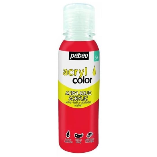 Wielopowierzchniowa farba akrylowa - Czerwona - 150 ml PEBEO