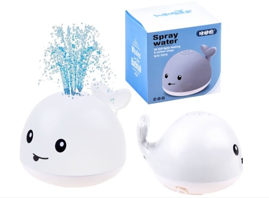 Wieloryb tryskający zabawka do kąpieli LED biały Inna marka