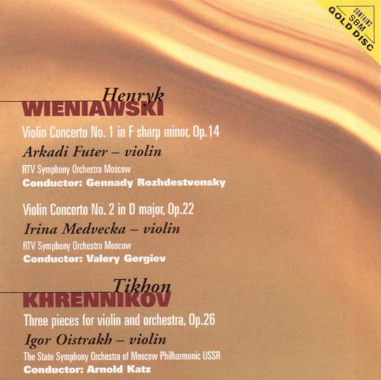 Wieniawski: Violin Concerto No.1,2  Audiophile Futer Arkady, Medvecka Irina, Oistrach Igor