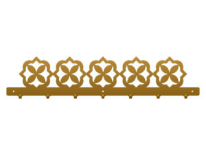 Wieszak do przedpokoju Marokański III 70 cm złoty Inna marka