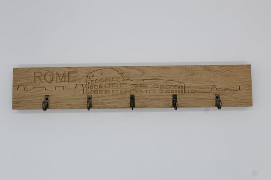 Wieszak drewniany na klucze z drewna dębowego ROMA WoodenMode