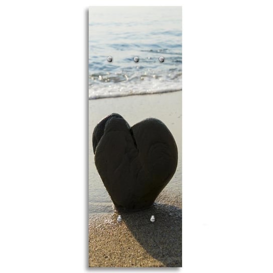 Wieszak FEEBY Serce na plaży, 30x90 cm Feeby