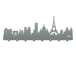 Wieszak metalowy miasto Paryż 80 cm srebrny Inna marka