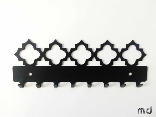 Wieszak metalowy na klucze Maroko 20 cm czarny matowy Inna marka