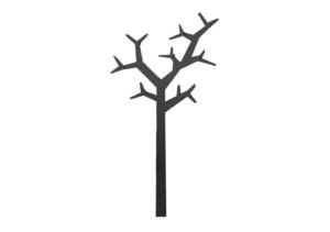 Wieszak metalowy ścienny Drzewo WIE111 180 cm czarny matowy Inna marka