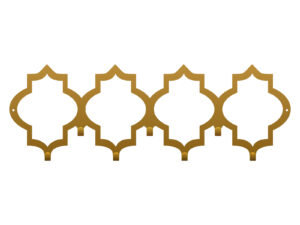 Wieszak metalowy ścienny Maroko 60 cm złoty Inna marka