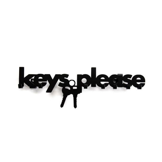 Wieszak na klucze DECOLICIOUS Keys Please, czarny, 25x8,3 cm Decolicious