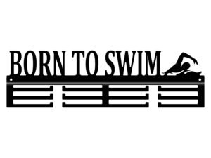 Wieszak Na Medale Born To Swim 40 Cm Czarny Matowy Inna marka