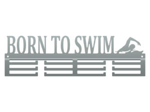 Wieszak Na Medale Born To Swim 40 Cm Srebrny Inna marka