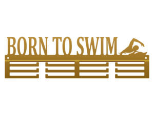 Wieszak Na Medale Born To Swim 40 Cm Złoty Inna marka