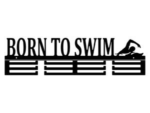 Wieszak Na Medale Born To Swim 60 Cm Czarny Matowy Inna marka