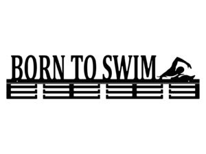 Wieszak Na Medale Born To Swim 80 Cm Czarny Matowy Inna marka
