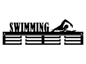 Wieszak Na Medale Swimming Pływanie 40 Cm Czarny Matowy Inna marka