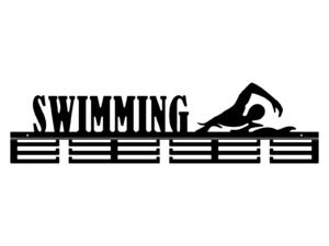 Wieszak Na Medale Swimming Pływanie 80 Cm Czarny Matowy Inna marka