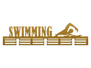 Wieszak Na Medale Swimming Pływanie 80 Cm Złoty Inna marka