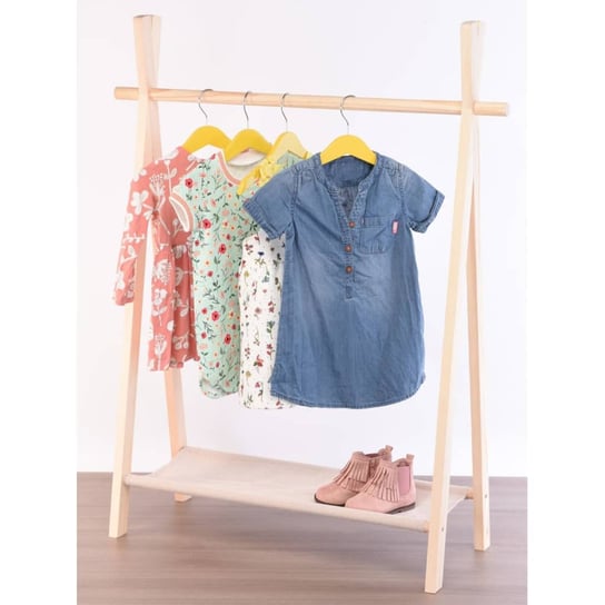 Wieszak na ubrania dla dzieci, 80 x 30 x 100 cm, drewniany Home Styling Collection