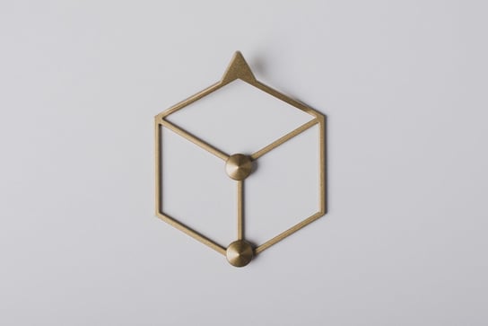 Wieszak ścienny Stiga XS - Złoty Polyhedra