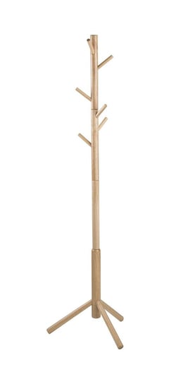 Wieszak stojący ELIOR Helmi, naturalny, 176x45x51 cm Elior