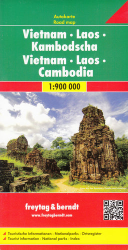 Wietnam, Laos, Kambodża. Mapa samochodowa 1:900 000 Freytag & Berndt