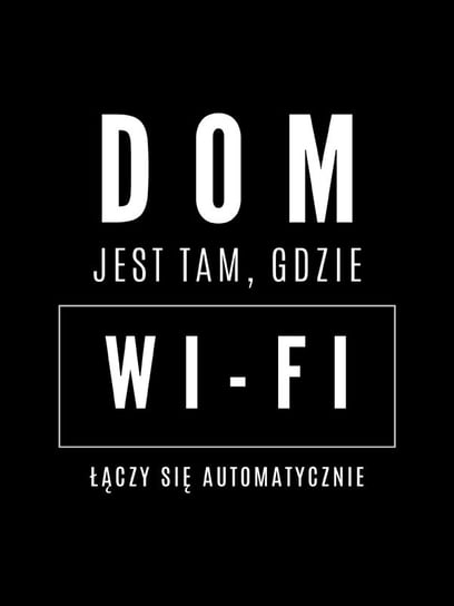 wifi black - plakat 50x70 cm / AAALOE Inna marka