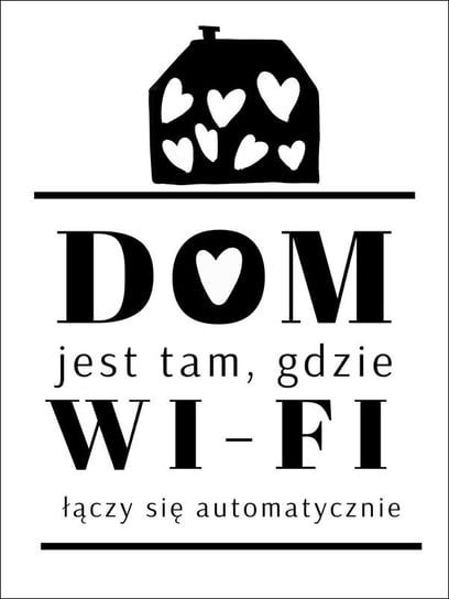 wifi serca - plakat 40x50 cm / AAALOE Inna marka