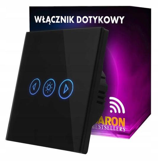 WIFI WŁĄCZNIK,ściemniacz DOTYKOWY, szklany CZARNY Inna marka