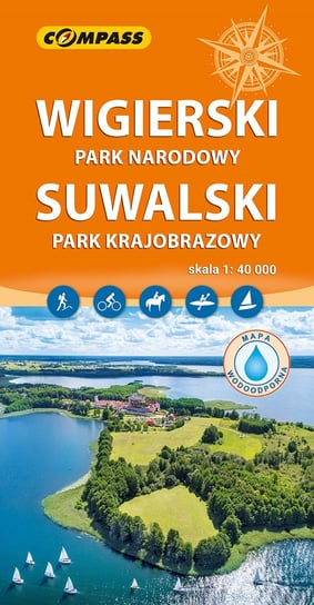 Wigierski Park Narodowy, Suwalski Park Krajobrazowy. Mapa laminowana 1:40 000 Opracowanie zbiorowe