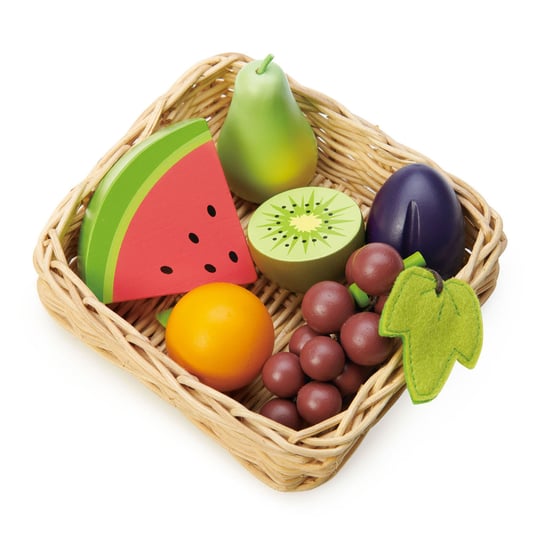 Wiklinowy koszyk z owocami, Tender Leaf Toys Tender Leaf Toys