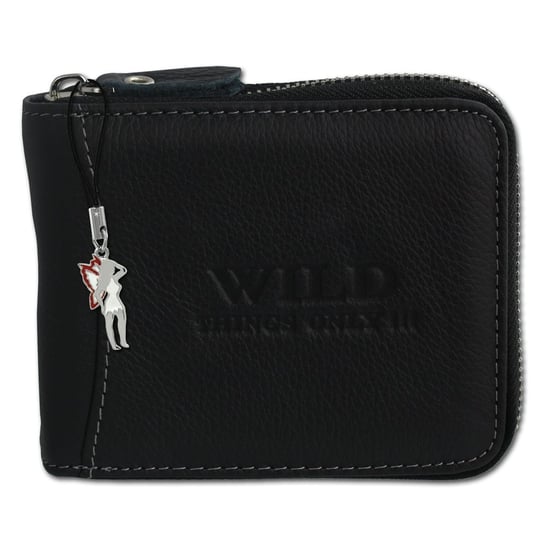 Wild Things Only oryginalny skórzany portfel męski czarny ochrona RFID OPJ112S Wild Things Only