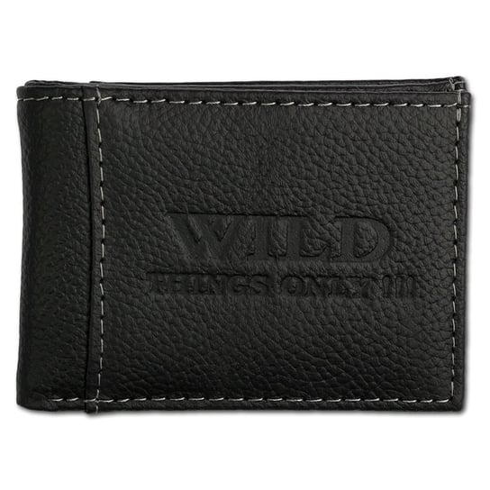 Wild Things Only RFID portfel ze skóry czarny 9.5x1.5x6.5cm OPJ800S Wild Things Only